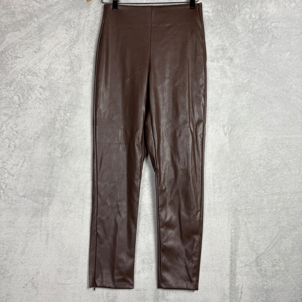 Old‎ Navy Extra High-Rise Skinny Faux Leather Pants Brown Size 4